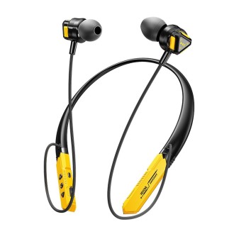 WK VC02 Neckband Wireless Bluetooth Earphone(Yellow)