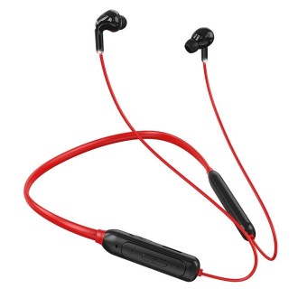 M60 8D Surround Sound Wireless Neck-mounted 5.1 Bluetooth Earphone Support TF Card MP3 Mode(Red)