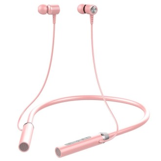 BT-63 Wireless Bluetooth Neck-mounted Magnetic Headphone(Pink)