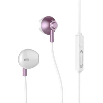 REMAX RM-711 Music Wired Earphone with MIC & Support Hands-free(Rose Gold)