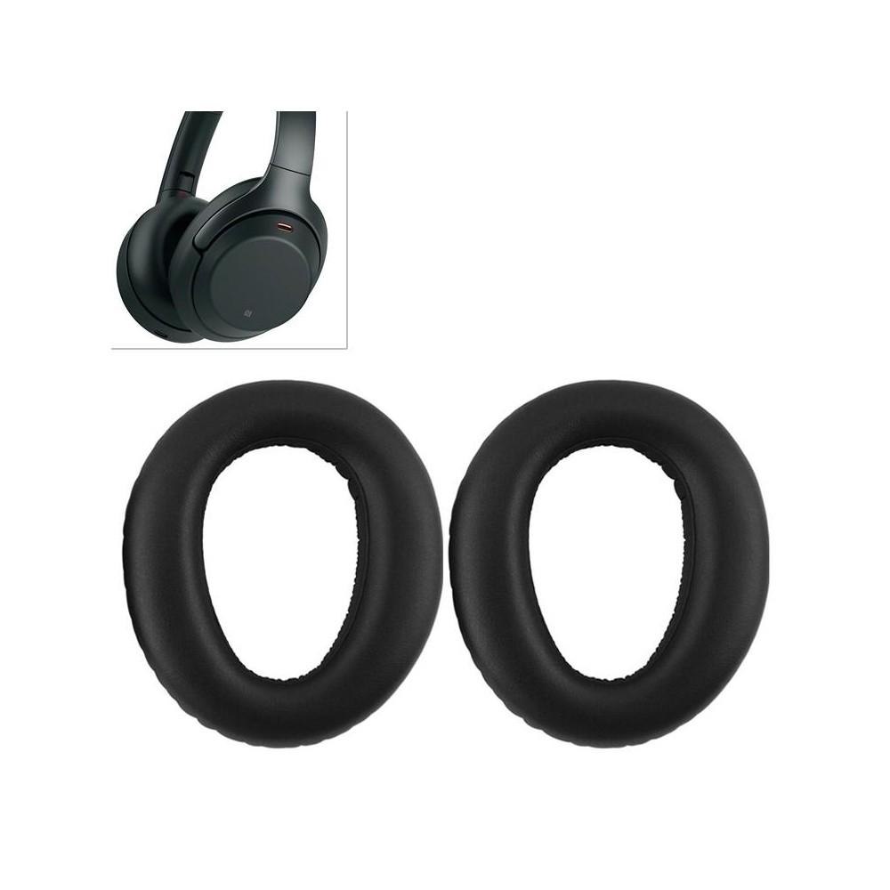 2pcs Sponge Headphone Protective Case for Sony MDR-1000X / WH-1000XM3(Black)