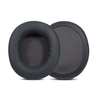 2pcs Sponge Headset Pad for Steelseries Arctis Pro / Arctis 3 / 5 / 7(Black Leather)