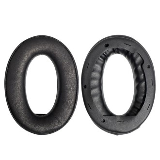 2 PCS Headset Comfortable Sponge Cover For Sony WH-1000xm2/xm3/xm4, Colour: (1000XM4)Black Lambskin