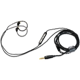 CVJ-V1 1.25m Oxygen-free Copper Silver Plated Upgrade Cable For 0.75mm Earphones, With Mic