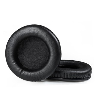 2 PCS  Earmuffs for Audio-Technica AD1000X AD2000X AD900X AD700X,Style: Black Protein Skin