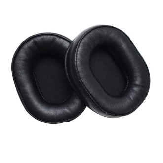 2pcs Leather Sponge Ear Pads For Denon AH-MM400 Headset(Black)