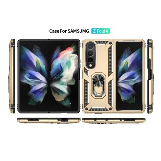 For Samsung Galaxy Z Fold4 Shockproof TPU + PC Phone Case(Gold)