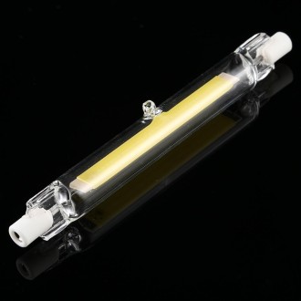 R7S 220V 7W 118mm COB LED Bulb Glass Tube Replacement Halogen Lamp Spot Light, 4000K Natural White Light