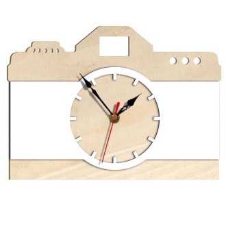 CC027 Home Camera Wall Clock Living Room Bedroom Decoration Clock(White)