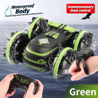 MoFun JC04 2.4G remote control amphibious vehicle Dual remote control For Green For Blue