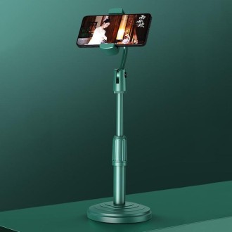 Desktop Stand Mobile Phone Tablet Live Broadcast Stand Telescopic Disc Stand(Green)