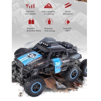 JJR/C Q101 1:10 2.4G 6 Drive Remote Control Car Off-Road Vehicles(Blue)