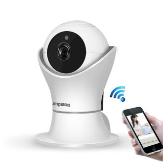 Anpwoo Hercules GM8135+SC2145 1080P HD WiFi IP Camera, Support Motion Detection & Infrared Night Vision & TF Card(Max 128GB)(Whi