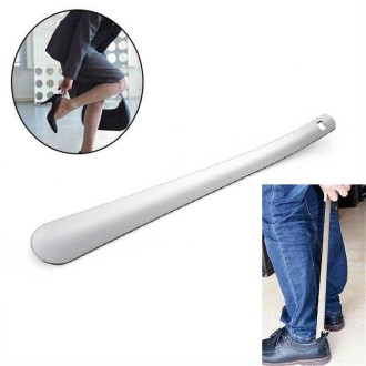 Stainless Steel Shoehorn Lengthened Shoe-lifting Device