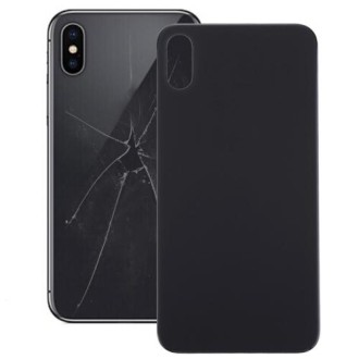 Glass Battery Back Cover for iPhone X(Black)