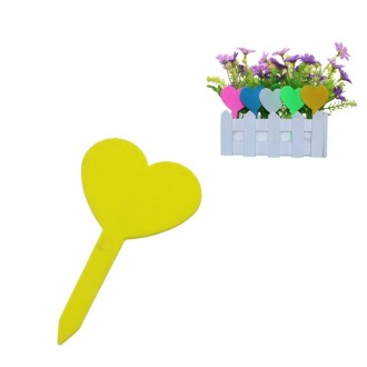 100 PCS Gardening Plant Pot Decoration Love Label Garden Seedling Potted Flower Plant Mark(Yellow)