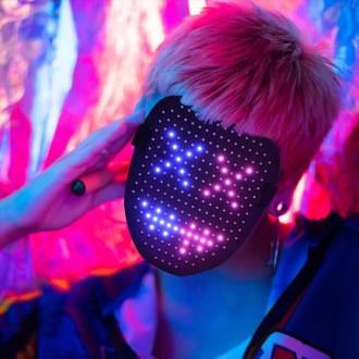 Halloween Festival Party Gesture Sensing LED Luminescence Mask