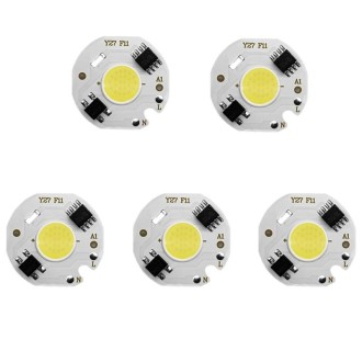 5 pcs COB LED Light Chip AC 220V LED Bulb Light Intelligent IC Driver Bulb Light DIY Spotlight Downlight Chip Outdoor Flood Ligh