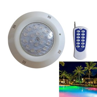 Swimming Pool ABS Wall Lamp LED Underwater Light, Power:24W(Colorful + Remote Control)