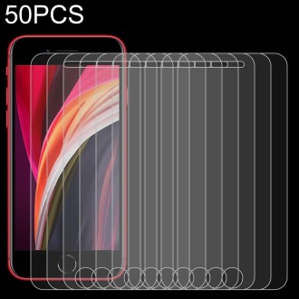 50 PCS for iPhone SE & 5 & 5S & 5C 0.26mm 9H Surface Hardness 2.5D Explosion-proof Tempered Glass Film, No Retail Package