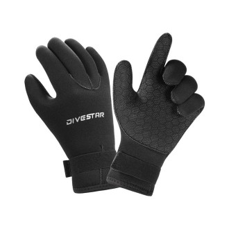 DIVESTAR Diving Gloves Cut & Stab Resistant Sports Gloves, Model: 5mm, Size: L