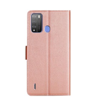 For Itel Vision 1 Pro Ultra-thin Voltage Side Buckle PU + TPU Leather Phone Case(Rose Gold)