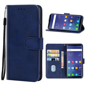 Leather Phone Case For Elephone U(Blue)