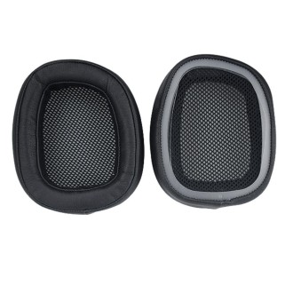 2 PCS Suitable for Logitech G433 G Pro Headphone Cover Sponge Cover Earmuffs(Black Protein Skin)