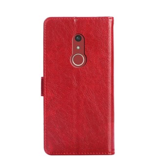 For Fujitsu Arrows Be4 Plus/F-41B Zipper Bag Leather Phone Case(Red)