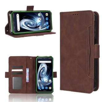 For Blackview BV7100 Skin Feel Calf Texture Card Slots Leather Phone Case(Brown)