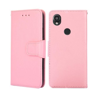 For Kyocera Digno SX3-KYG02 Crystal Texture Leather Phone Case(Pink)