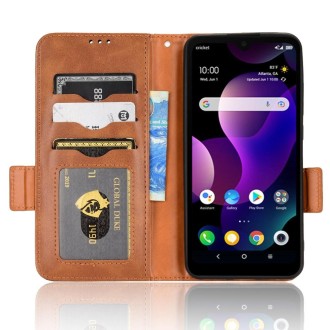 For TCL 30 Z T602DL Symmetrical Triangle Leather Phone Case(Brown)