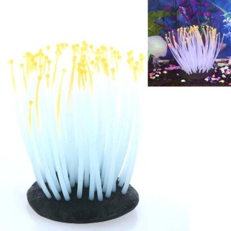 Aquarium Accessories Simulation Software Coral Tree Fish Tank Landscaping Decoration Ornaments(Yellow Dot)