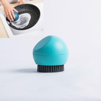 Spherical Stand Pot Brush Kitchen Silicone Cleaning Brush Household Decontamination Brush(Green)