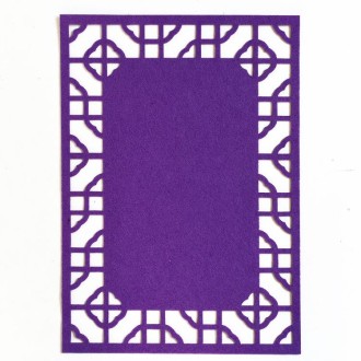 School Stereo Colorful Thick Non-woven Background Pad Decoration Materials, Size: 40x28cm(Purple)