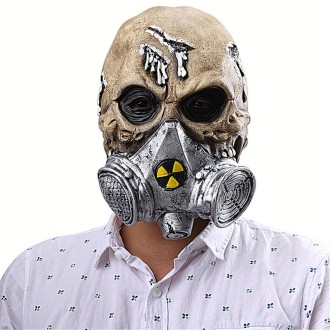 Halloween Festival Party Latex Biochemical Gas Mask Skeleton Frightened Mask Headgear