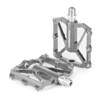 PROMEND PD-M40 1 Pair Mountain Bicycle Aluminum Alloy Bearing Pedals (Titanium Color)