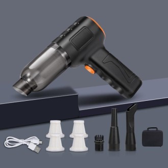 Car Vacuum Cleaner Large Suction Power Wireless Pump Inflatable Blower Handheld Small Vacuum Cleaner, Style: Brushless 260W+4 Fi