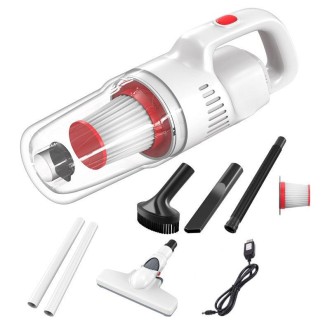 Handheld Household Vacuum Cleaner Car Small Powerful Dust Extractor, Model: Wireless High Configuration 