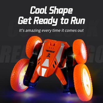 JJR/C Q136 Stunt Street Dance Four-wheel RC Flower Car with Music(Orange)