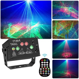 T10 Voice-Controlled Mini Stage Laser Light Atmosphere Light With Remote Control