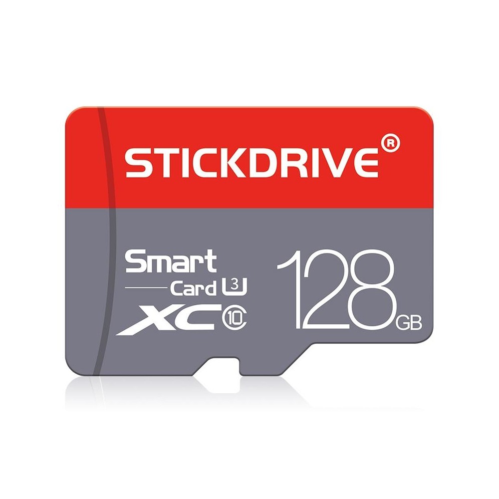 STICKDRIVE 128GB U3 Red and Grey TF(Micro SD) Memory Card