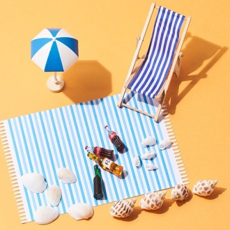 Ordinary Beach Series Photography Props Decoration Still Life Jewelry Food Set Shot Photo Props(Blue)