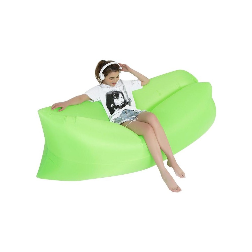 Outdoor Portable Lazy Water Inflatable Sofa Beach Grass Air Bed, Size: 200 x 70cm(Green)