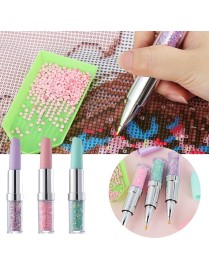 3 PCS Lipstick Styling 5D Diamonds Painting Pens Embroidery Sewing Accessories(Random Color)