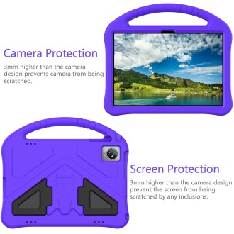 For Teclast M40 Pro 2023 EVA Shockproof Tablet Case with Holder(Purple)