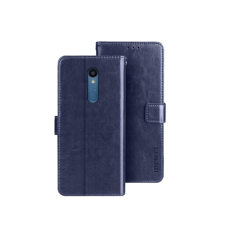 For Sharp Rouvo V idewei Crazy Horse Texture Leather Phone Case with Holder(Blue)