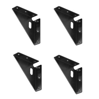 4pcs /Set Triangle Corners Anti-Shaking Fixing Fittings For Bed Frame(Black)