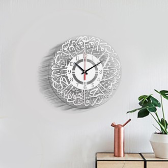 TM027 Home Decoration Acrylic Wall Clock(Digital White)