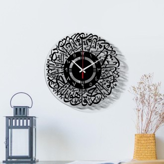 TM027 Home Decoration Acrylic Wall Clock(Digital White)